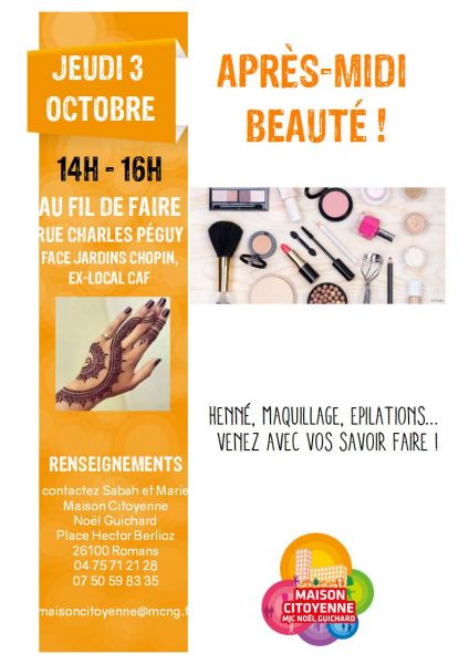 2019 octobre 3 Après midi beauté