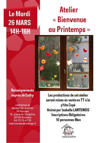 Atelier Fimo récurrent Bienvenue PRINTEMPS