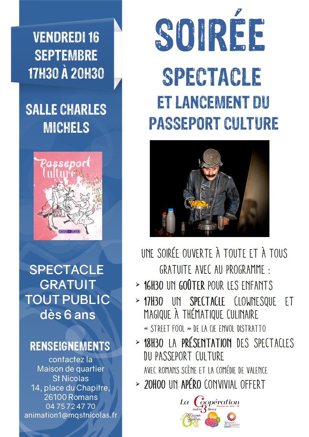 2022.09.16 affiche soirée lancement passeport culture