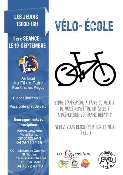 2019 2020affiche vélo école