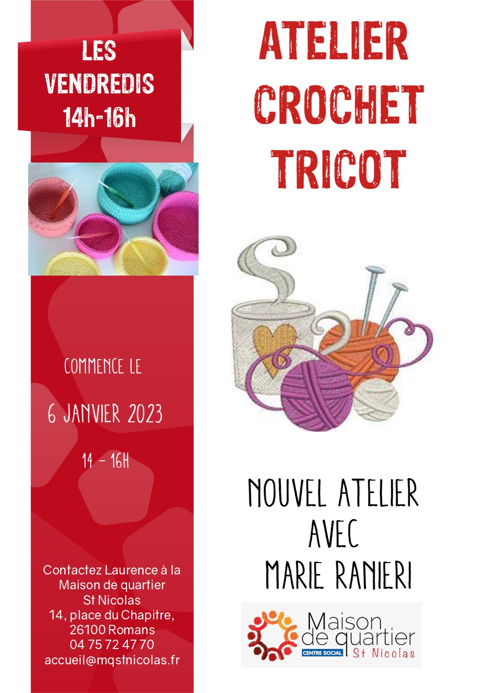 23.01.06 Atelier crochet tricot