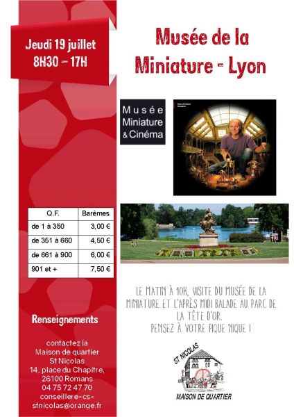 Sortie musée miniature