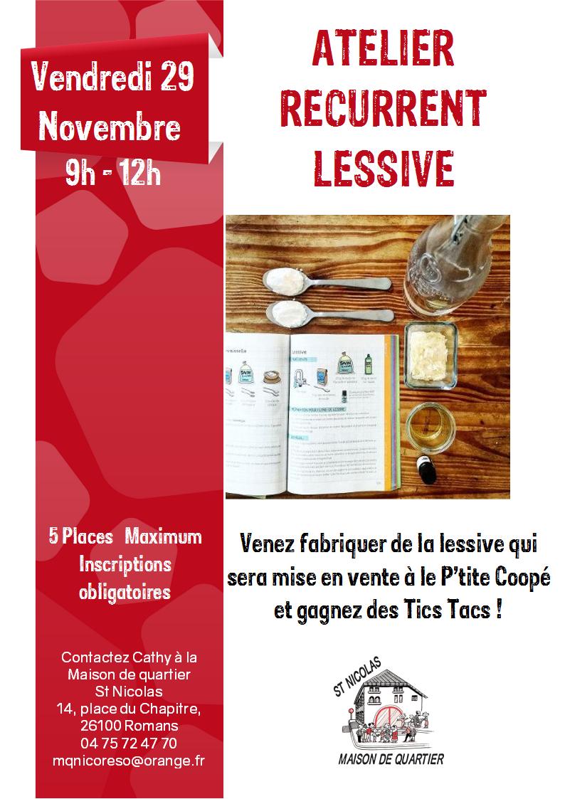 affiche LESSIVE NOVEMBRE